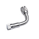 Cars Motorcycles Chrome Plated Brass Tyre Valve Extension Adaptor 90 Degree