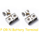 1 Pair 1/0 & 8 Gauge Positive Negative Battery Terminal Clamp Connector