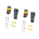 2 Sets 2 Pin Sealed Waterproof Electrical Wire Connector Plug Terminal