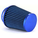Blue 3'' Car Truck Turbo Cold Air Filter Round Cone High Flow