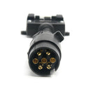 Replacement 7Pin Round to 7Pin Flat Trailer Plug Socket Connector for Caravan Boat Truck