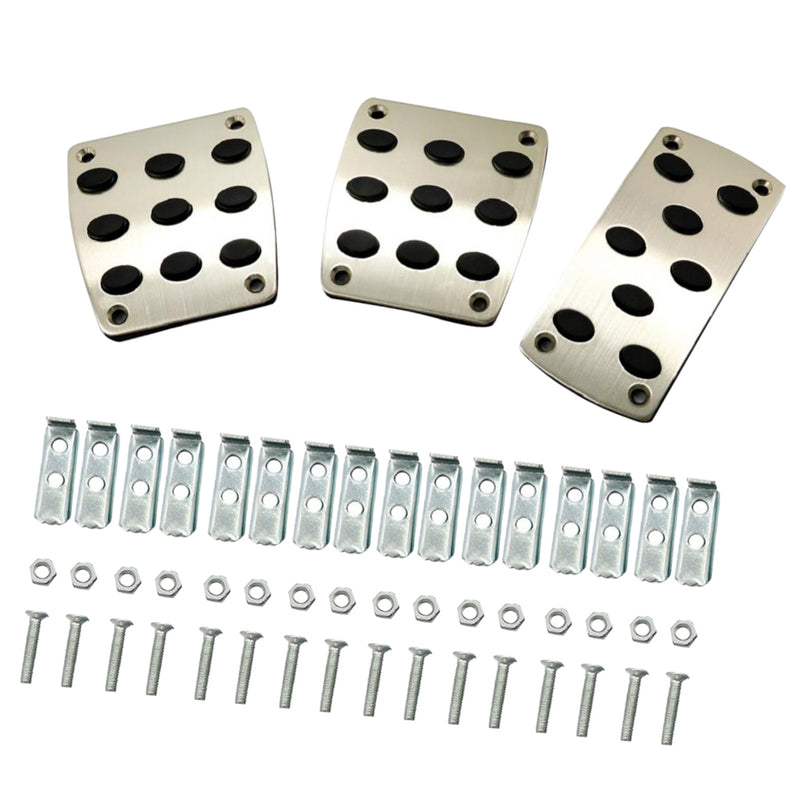 1 Set of 3 Pieces Non-Slip Manual Car Truck Brake Pedal Clutch Accelerator Pads