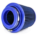 Blue 3'' 3.5'' 4'' Car Truck Turbo Cold Air Filter Round Cone High Flow