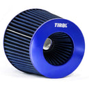 Blue 3'' 3.5'' 4'' Car Truck Turbo Cold Air Filter Round Cone High Flow