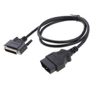16 Pin OBDII OBD2 to DB 25 Pin Extension Diagnostic Cable Adapter Cord 100cm