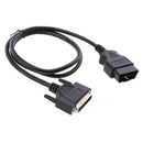 16 Pin OBDII OBD2 to DB 25 Pin Extension Diagnostic Cable Adapter Cord 100cm