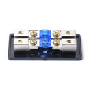 2Way 2X 8Gauge Input to 2X 8Gauge Output ANL Distribution Block with 60A ANL Fuses