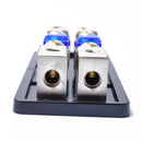 2Way 2X 8Gauge Input to 2X 8Gauge Output ANL Distribution Block with 60A ANL Fuses