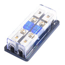 2Way 2X 8Gauge Input to 2X 8Gauge Output ANL Distribution Block with 60A ANL Fuses
