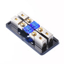 2Way 2X 8Gauge Input to 2X 8Gauge Output ANL Distribution Block with 60A ANL Fuses