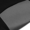 10PCS Car Interior Seat Headrest Cover Set Protector Mat Shield Grey+Black