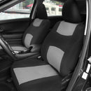 10PCS Car Interior Seat Headrest Cover Set Protector Mat Shield Grey+Black