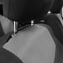 10PCS Car Interior Seat Headrest Cover Set Protector Mat Shield Grey+Black