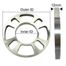 2 Pieces Universal Wheel Spacer 4 Hole 12mm thick Aluminum Wheel Adapters