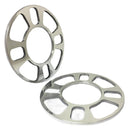 2 Pieces 5MM 4 Hole Car Vehicle Universal Aluminium Alloy Wheel Hub Spacers