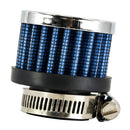 Blue 1'' Car Truck Turbo Cold Air Filter Round Cone High Flow