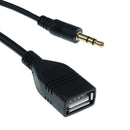Car AMI To Audio 3.5mm Aux Male & USB Socket Adapter Cable For VW Audi