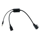 Car AMI To Audio 3.5mm Aux Male & USB Socket Adapter Cable For VW Audi