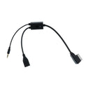 Car AMI To Audio 3.5mm Aux Male & USB Socket Adapter Cable For VW Audi