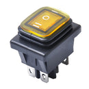 Yellow 6 Pin 3 Position Rocker Toggle Switch for Car Truck Boat Motorhome