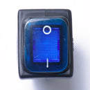 4 Pin On-Off Car Boat Lighted Rocker Toggle Switch Waterproof Blue