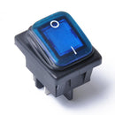 4 Pin On-Off Car Boat Lighted Rocker Toggle Switch Waterproof Blue