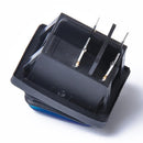 4 Pin On-Off Car Boat Lighted Rocker Toggle Switch Waterproof Blue
