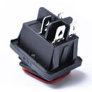 Red 4 Pin 2 Position Rocker Toggle Switch for Car Truck Boat Motorhome