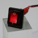 Red 4 Pin 2 Position Rocker Toggle Switch for Car Truck Boat Motorhome