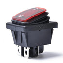 Red 4 Pin 2 Position Rocker Toggle Switch for Car Truck Boat Motorhome