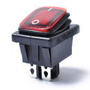 Red 4 Pin 2 Position Rocker Toggle Switch for Car Truck Boat Motorhome