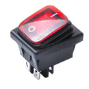 Red 4 Pin 2 Position Rocker Toggle Switch for Car Truck Boat Motorhome