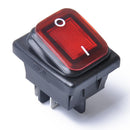 Red 4 Pin 2 Position Rocker Toggle Switch for Car Truck Boat Motorhome