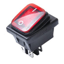 Red 4 Pin 2 Position Rocker Toggle Switch for Car Truck Boat Motorhome