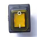 Yellow 4 Pin 2 Position Rocker Toggle Switch for Car Truck Boat Motorhome