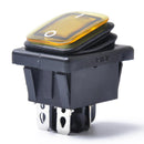 Yellow 4 Pin 2 Position Rocker Toggle Switch for Car Truck Boat Motorhome
