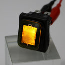 Yellow 4 Pin 2 Position Rocker Toggle Switch for Car Truck Boat Motorhome