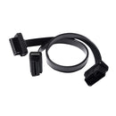 OBD2 16 Pin Male To Female Y Splitter Extension Cable Connector Wire Plug