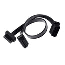 OBD2 16 Pin Male To Female Y Splitter Extension Cable Connector Wire Plug