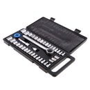 40 Pieces SAE & Metric Sockets Set Ratchet Hand Tools Kit Adapter & Case