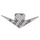 3D Metal V8 Racing Decal Flag Car Emblem Sticker Badge for Car Body Silver