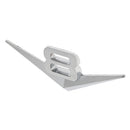 3D Metal V8 Racing Decal Flag Car Emblem Sticker Badge for Car Body Silver