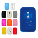 Silicone Smart Protective Car Key Fob Skin Case for Toyota Deep Blue