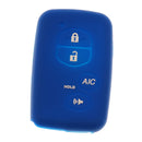 Silicone Smart Protective Car Key Fob Skin Case for Toyota Deep Blue
