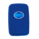 Silicone Smart Protective Car Key Fob Skin Case for Toyota Deep Blue