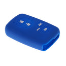 Silicone Smart Protective Car Key Fob Skin Case for Toyota Deep Blue