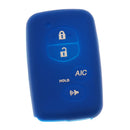 Silicone Smart Protective Car Key Fob Skin Case for Toyota Deep Blue
