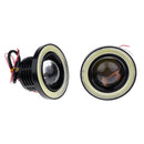 Universal Car 3.5'' Angel Eye Halo Ring LED COB Fog Driving Light Lamp White