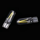 2 Pieces Car T10 COB LED Light Bulb For Clearance Number Plate Lamp White