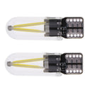 2 Pieces Car T10 COB LED Light Bulb For Clearance Number Plate Lamp White